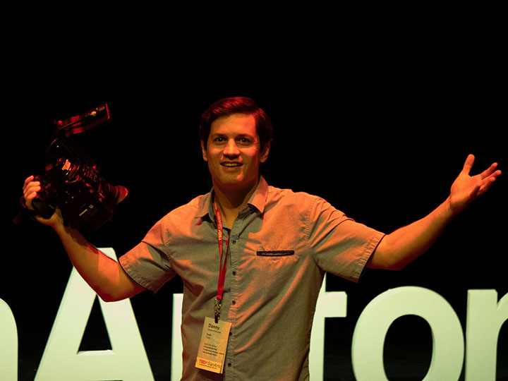 Filming for TEDx San Antonio